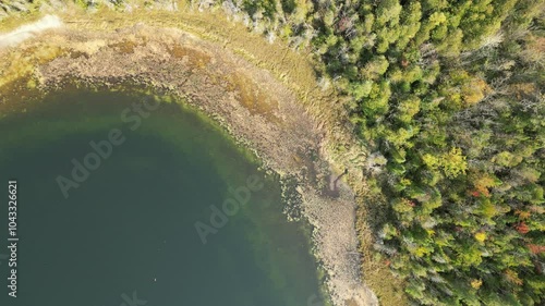 Aeria View of a Lake in Ontario