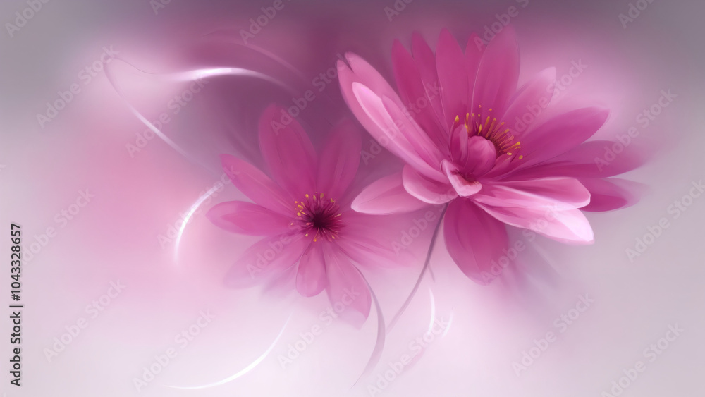 Obraz premium pink flowers