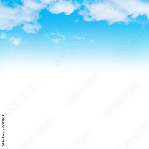 Obraz na płótnie Blue sky and clouds background in PNG isolated on transparent background w salonie