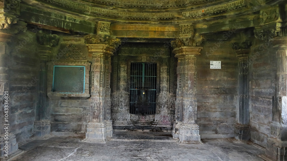 Main mandapa of Mandaleshwar Mahadev Temple, Arthuna Group of Temples, Banswara, Rajasthan, India. Main mandapa of Mandaleshwar Mahadev Temple, Arthuna Group of Temples, Banswara, Rajasthan, India.
