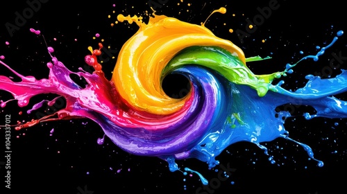 Fantastic spiral explosion