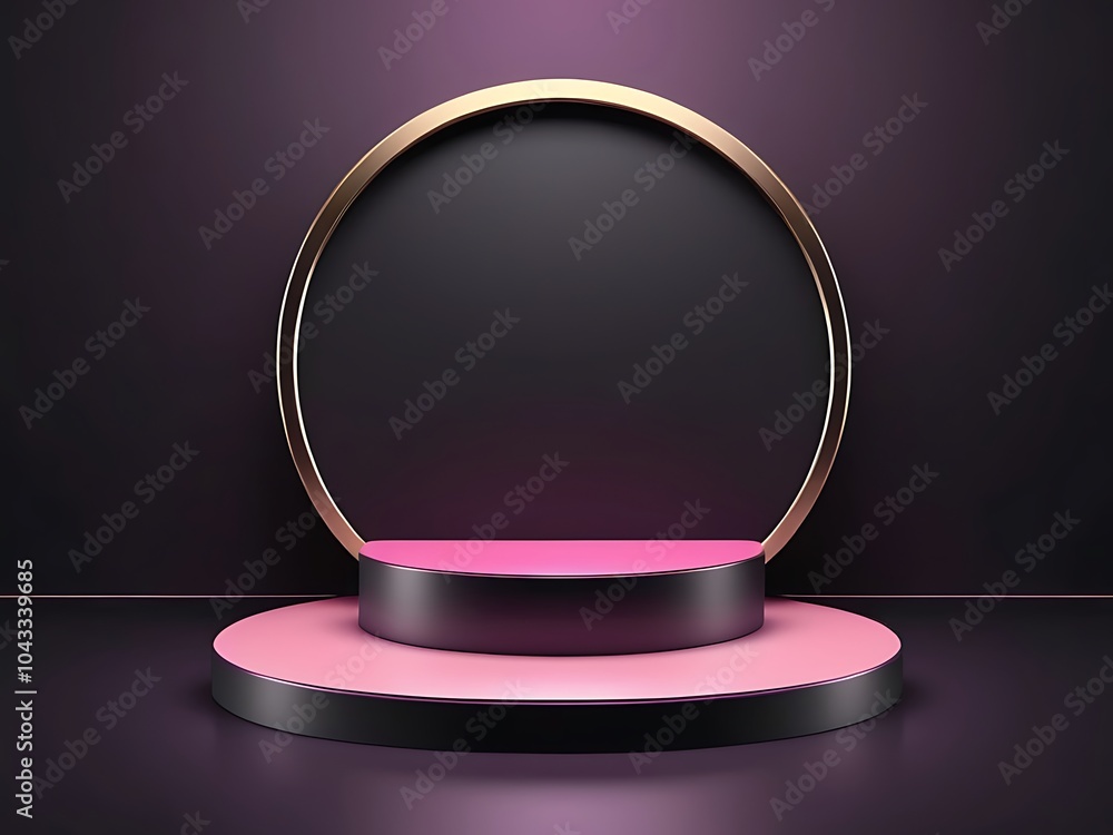 Abstract round podium for product display and awards ceremony Abstract round podium for product display and awards ceremony