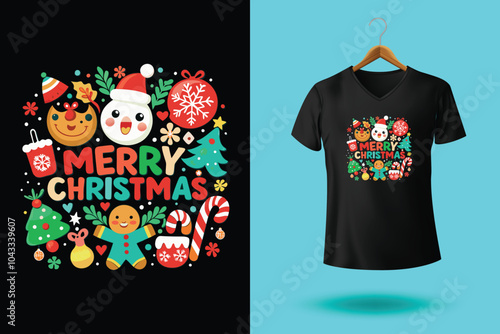 Christmas typography T shirt Design, Christmas is the most wonderful time.