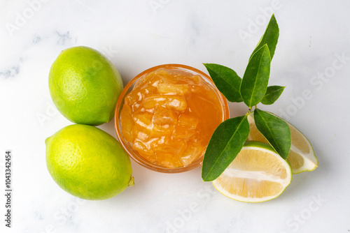Lemon jam and fresh lemons....