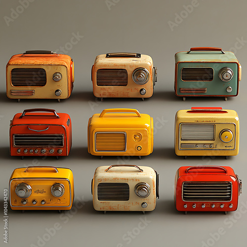 Toasters from each decade since 1900s photo