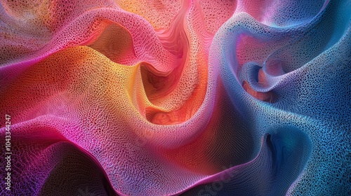 Vibrant Abstract Patterns in Generative Art