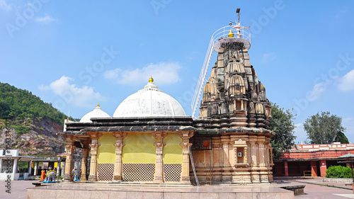 Side view of Trilokinath Vishnu Temple near Shamlaji Vishnu Temple, Aravalli District, Gujarat, India. photo