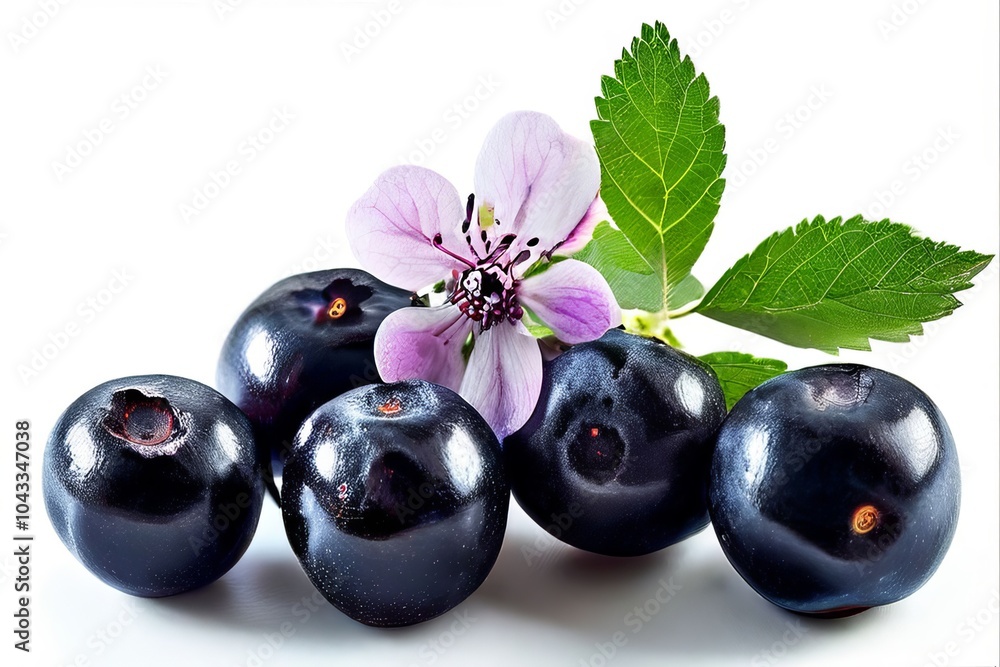elderberry and acai on white elderberry and acai on white