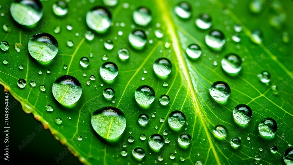 Crystal Clear Raindrops on a Lush Green Leaf Highlighting the Delicate Balance and Harmony of Nature (86) Crystal Clear Raindrops on a Lush Green Leaf Highlighting the Delicate Balance and Harmony of Nature (86)