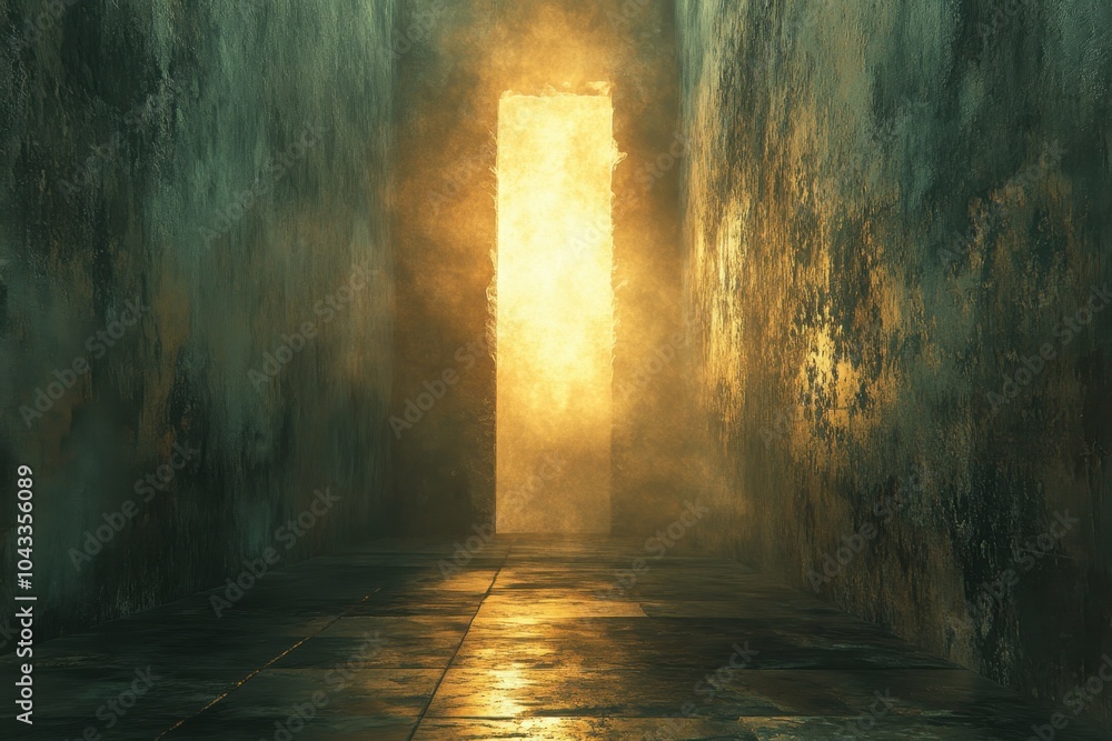 A graphic depicts a wall with a narrow gap, where light shines through from the other side, symbolizing hope and the possibility of connection A graphic depicts a wall with a narrow gap, where light shines through from the other side, symbolizing hope and the possibility of connection