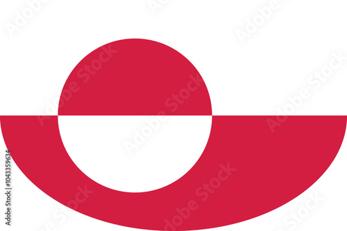 Oval shaped national flag of the European country of GREENLAND Free Download Oval shaped national flag of the European country of GREENLAND - GFXLoad