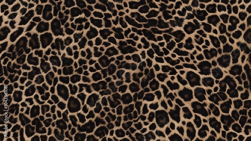 leopard fur texture brown background fashionable background