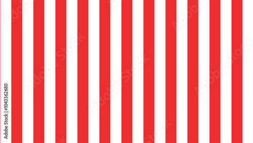 Linear endless pattern in Christmas colors. Two color lines. Red and white background. Christmas colors in a stripe. Striped background