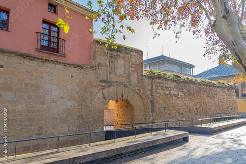 remains of the Revellin Wall of Logroño in La Rioja, Spain.