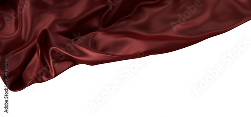 A close-up shot of red sati...