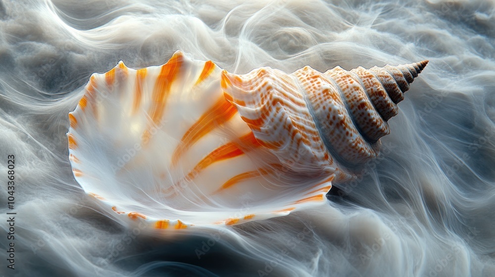 Obraz premium Seashell in Smoke