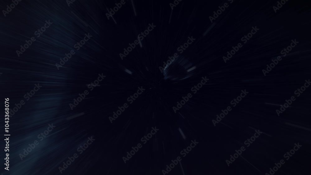 flight into the depth of the dark space, animation with stars flight into the depth of the dark space, animation with stars