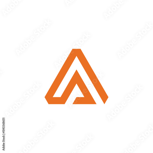 Abstract Letter A Logo design vector template