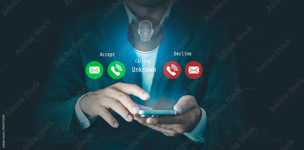 Phone calls from unknown numbers, Call center gangs, scammers strangers ...