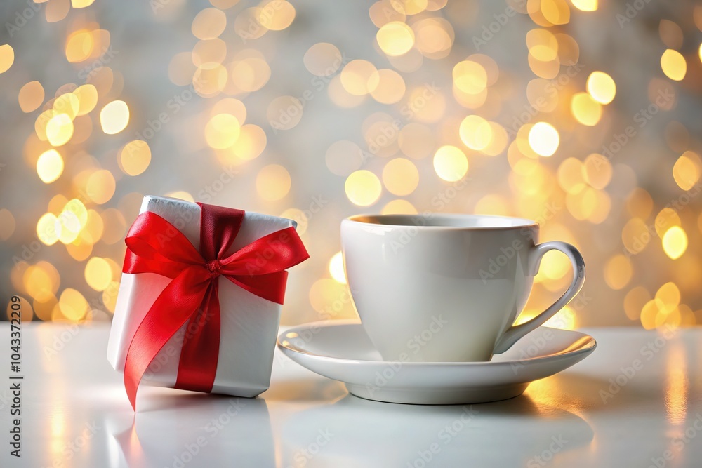 Gifting a silhouette mug with bokeh-inspired charm. Gifting a silhouette mug with bokeh-inspired charm.