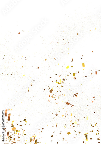 Golden Confetti Explosion