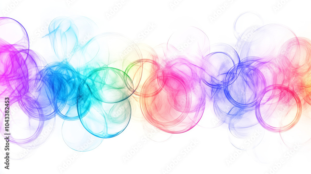Bright, glowing circles in pink, blue, red, purple, and green light up a white background. These neon circles create a dynamic, abstract design. Bright, glowing circles in pink, blue, red, purple, and green light up a white background. These neon circles create a dynamic, abstract design.