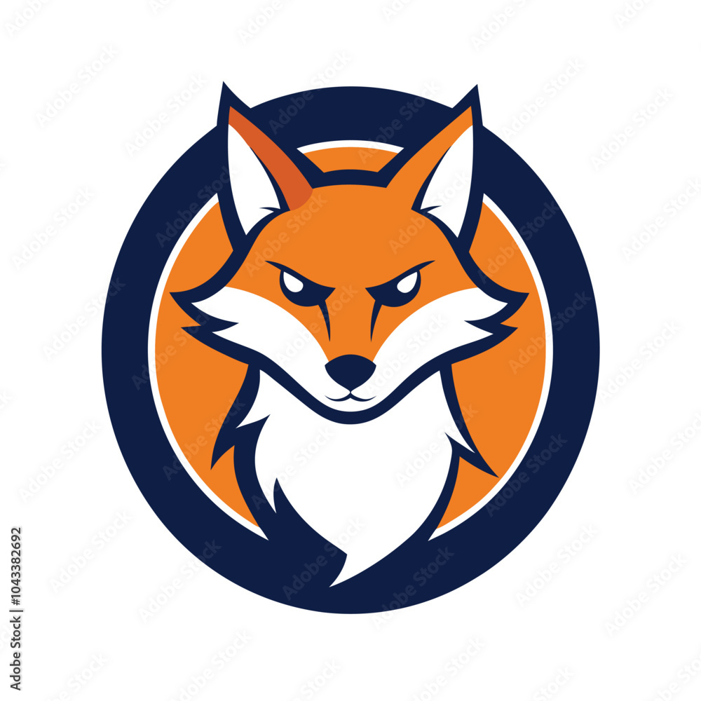 Fototapeta premium Adventurer fox mascot logo vector illustration.