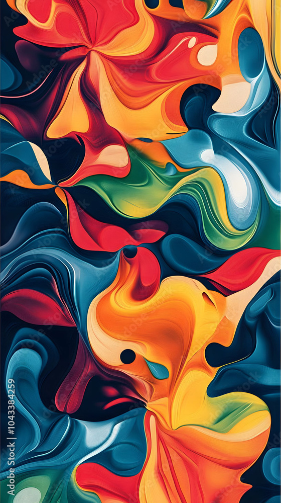 Obraz premium Colorful abstract vector background with circles, perfect for design or wallpaper