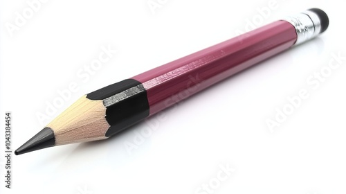 A close-up view of a sharpened pencil with a vibrant colored body, perfect for illustrating creativity, writing, and artistic endeavors.