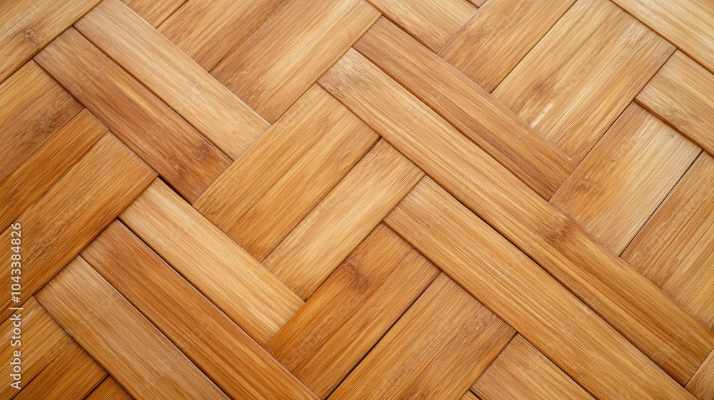 Wooden floor pattern with intricate design and warm tones, perfect for backgrounds. Bamboo eco-friendly furniture concept Wooden floor pattern with intricate design and warm tones, perfect for backgrounds. Bamboo eco-friendly furniture concept