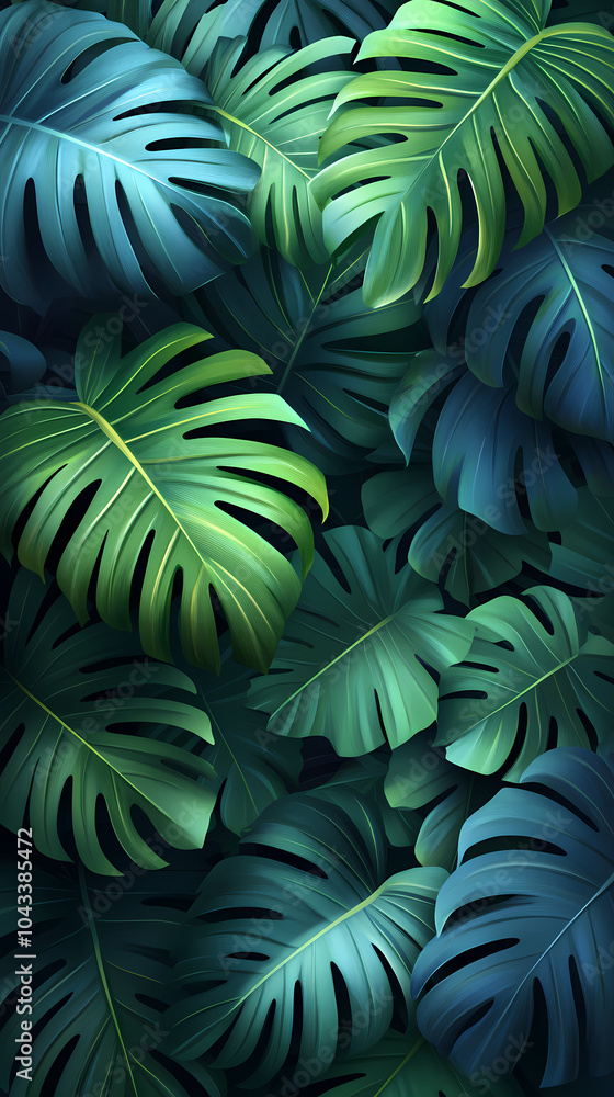 Beautifil Palm Tree Leaf Silhouette Seamless Pattern Background Vector Illustration Beautifil Palm Tree Leaf Silhouette Seamless Pattern Background Vector Illustration