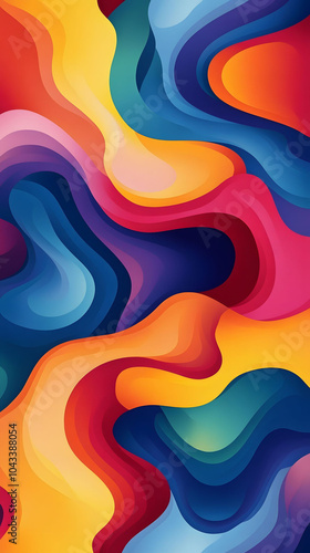 Abstract floral swirl pattern in red and purple with seamless texture and decorative elements