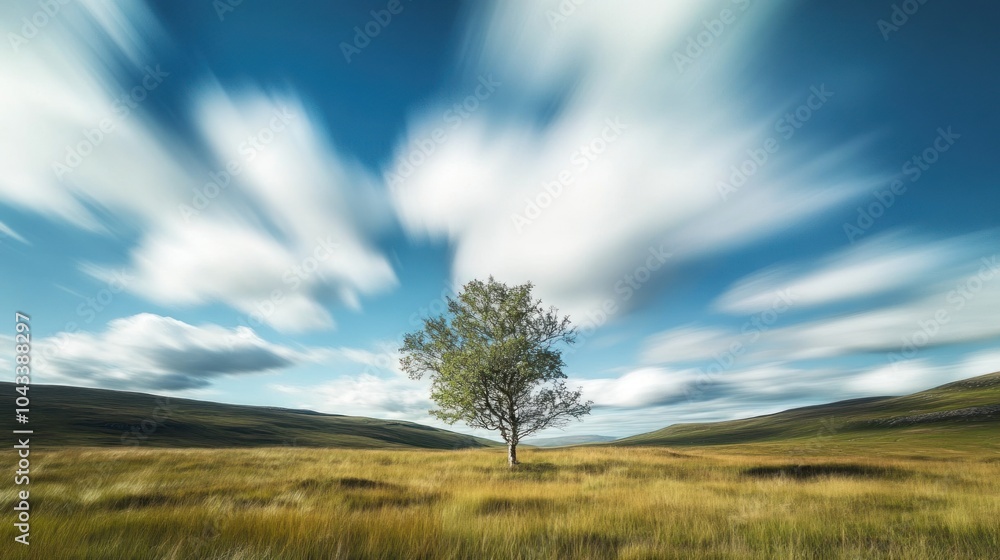 Obraz premium Lonely Tree in a Field