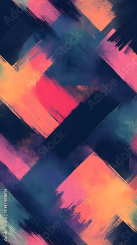 Abstract floral swirl pattern in red and purple with seamless texture and decorative elements