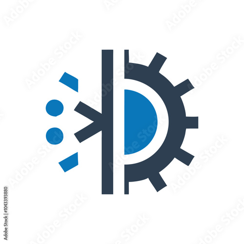 Climate Control Icon on white background