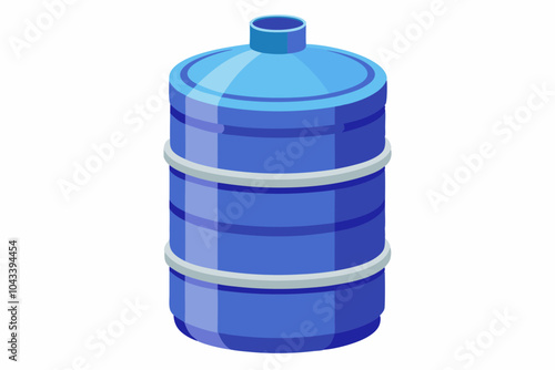 Water gallon flat design template vector