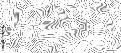 Abstract white wave paper curved reliefs background design. The black on white contours topography stylized relief diagram line wave carve pattern background.