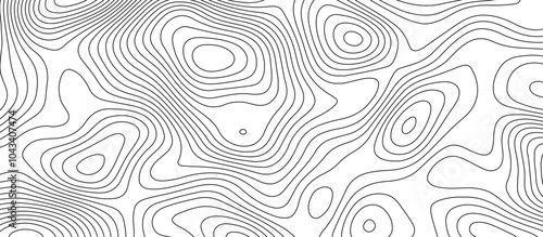 Abstract white wave paper curved reliefs background design. The black on white contours topography stylized relief diagram line wave carve pattern background.