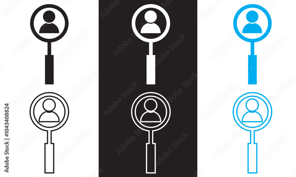 Recruitment solid web and editable stroke icon set. Vector illustration isolated on white and black background. EPS 10 Recruitment solid web and editable stroke icon set. Vector illustration isolated on white and black background. EPS 10