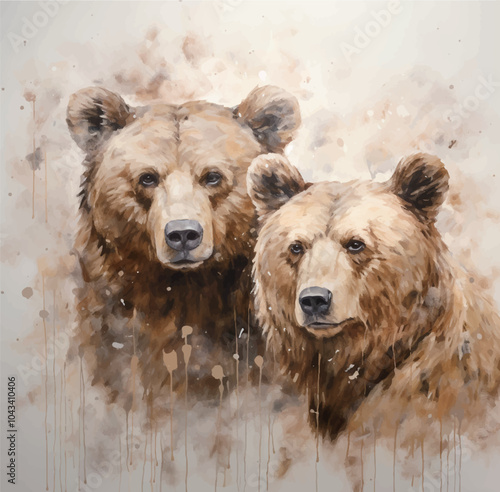 brown bear portrait