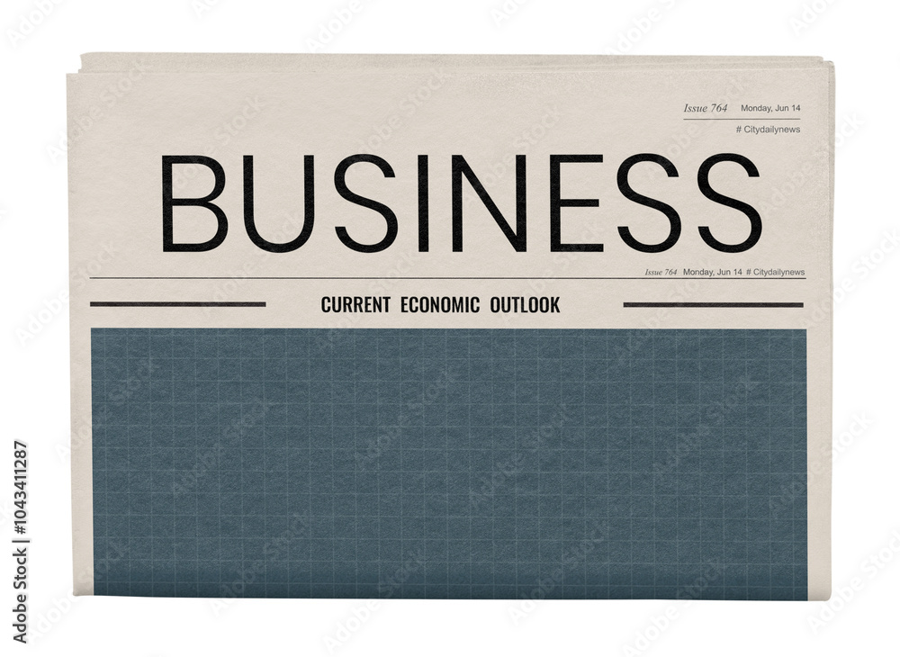 Poster Professional business png newspaper sticker, modern nameplate ...