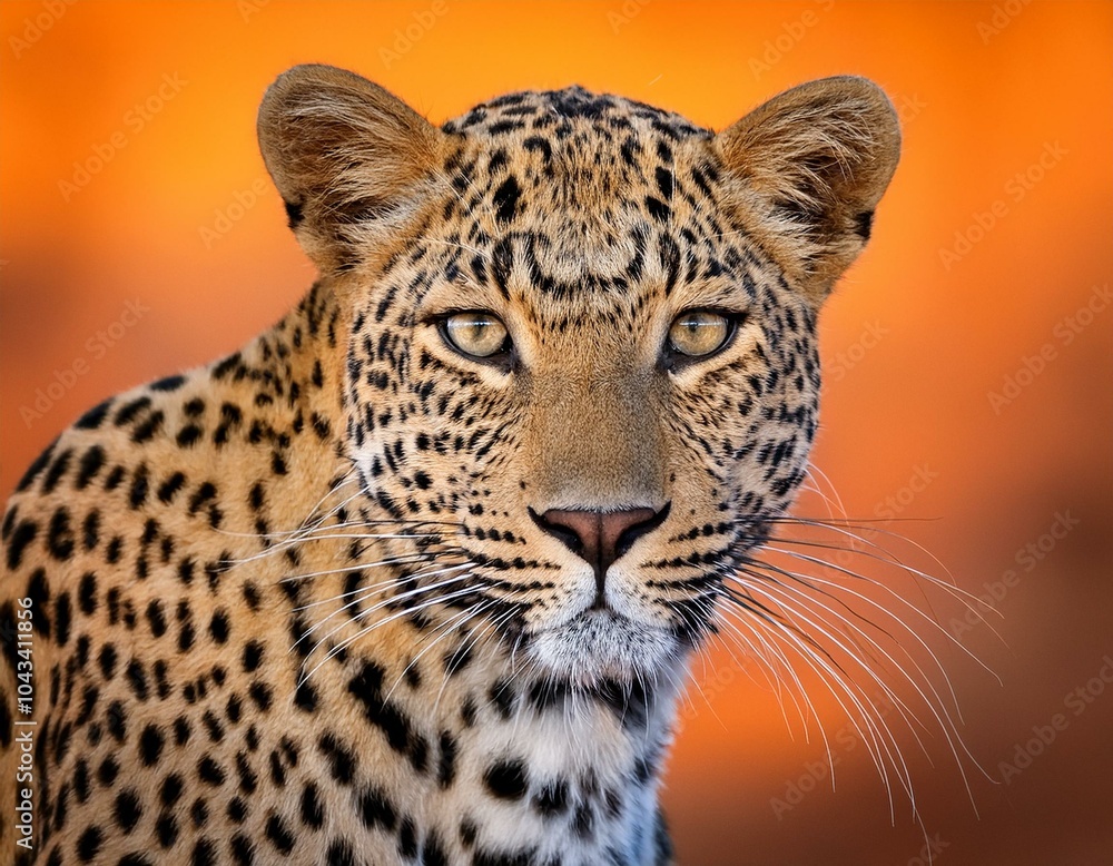 Fototapeta premium Portrait of an African Leopard