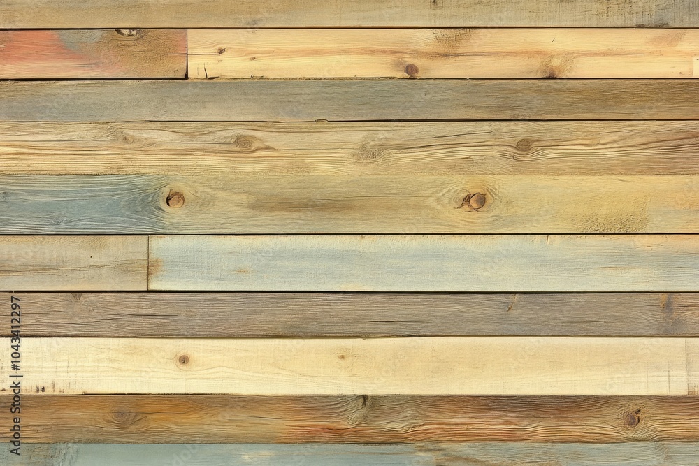 Fototapeta premium Rustic Wooden Wall Paneling with Distinctive Grain Patterns