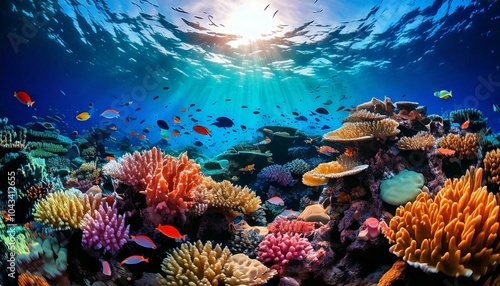 unterwater reef scene, AI generated