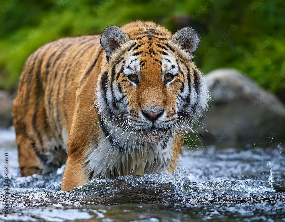 Tiger in The Jungle Laying Down Tiger in The Jungle Laying Down