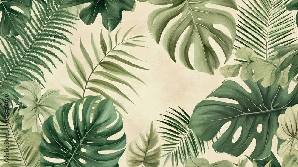 Tropical Leaves Pattern
