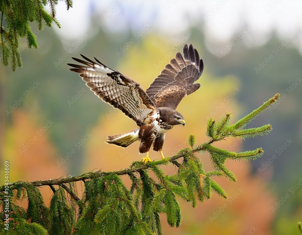 Fototapeta premium female The Bengal eagle-owl