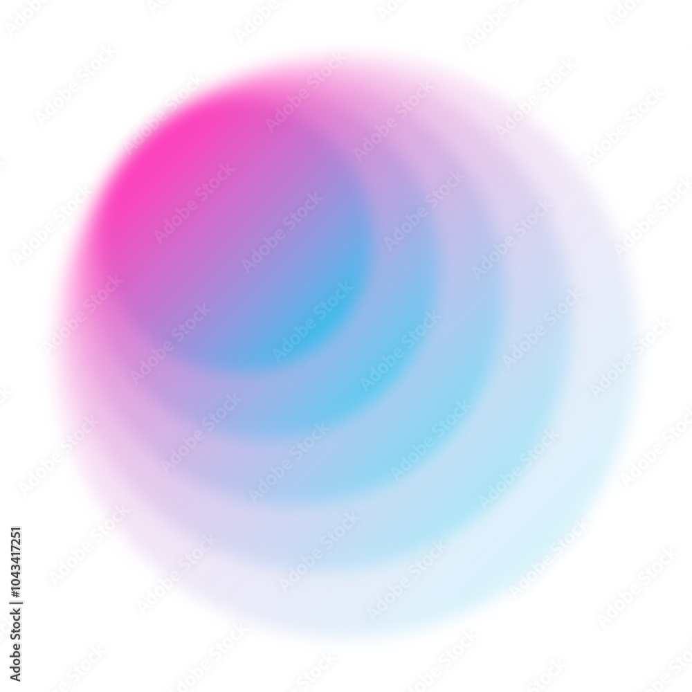 Obraz premium Colorful gradient png aura shape element, transparent background