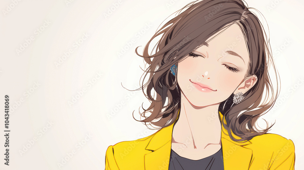 笑顔のキャリアウーマン