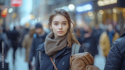 A Woman Looking At The Camera